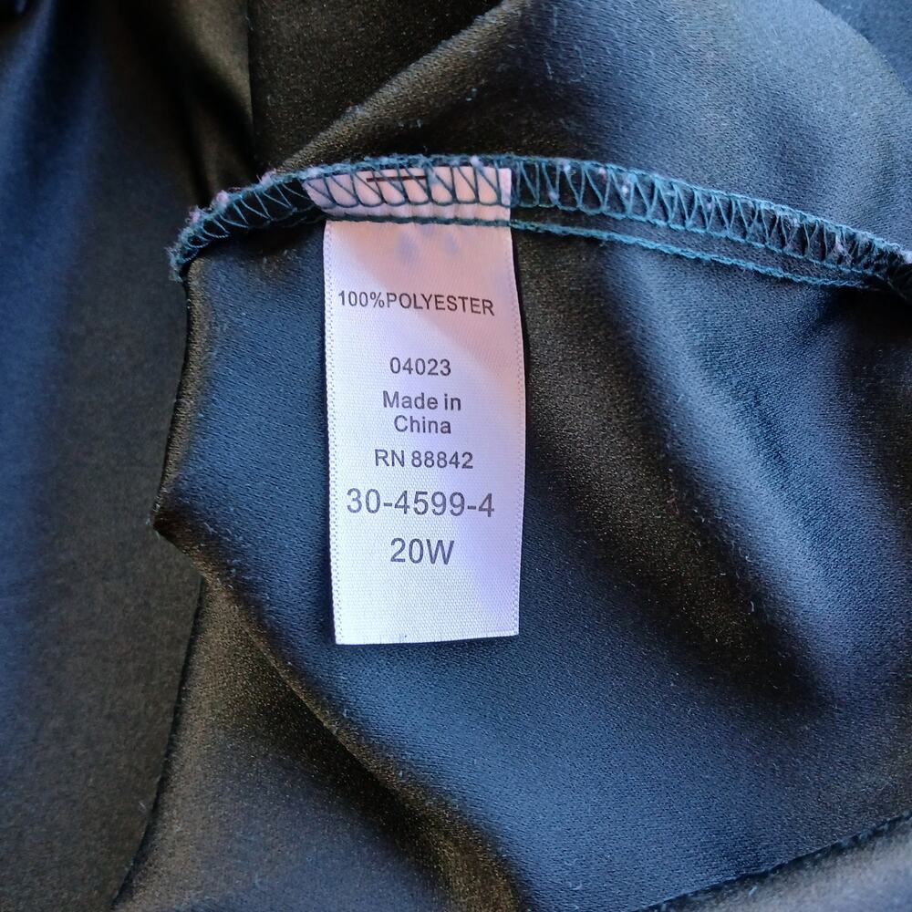 Roaman's Faux Suede Button Front Shirt 20W midnight teal overshirt top shacket - Picture 8 of 13